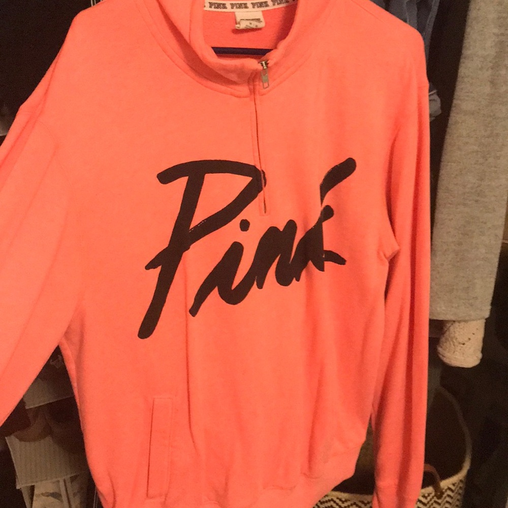 VS PINK quarter zip pullover